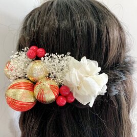 髪飾り　和装　成人式　結婚式　卒業式　七五三　振袖　袴　色打掛　白無垢　紫陽花　ウェディング　ブライダル　OHANAの画像