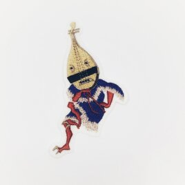 刺繍ワッペン■妖怪■琵琶ぼくぼく■百鬼夜行の画像