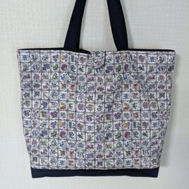 「リバーシブルトート」リバティプリント(Languge of Fiowers A)の画像