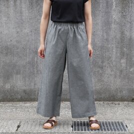 即納】ブラックウォッチ・ワイドパンツ（ダブルガーゼ）大人