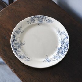 ムスティエ 花リム ホワイトオーバル 皿 プレート リム付き Moustiers ムスティエ 白釉 花リム オーバル皿 楕円皿 34.5cm