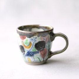 森の中の家と鳥・コーヒーカップ（Sサイズ）の画像