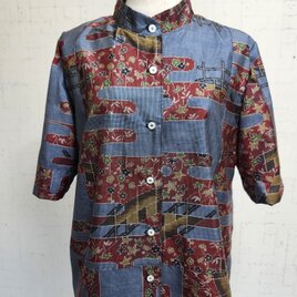 S様オーダー品　大島紬リメイクブラウスの画像