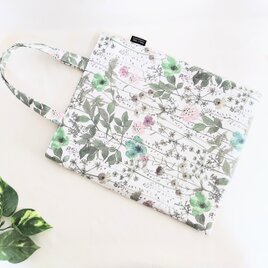 リバティイルマグリーンのペタンコトートバックの画像