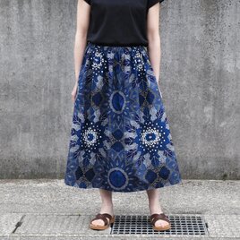 ROKU アフリカンプリントロングスカート　36 6（ロク）の「＜6(ROKU)＞AFRICAN PRINT LONG SKIRT/ｽｶｰﾄ