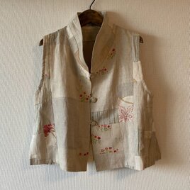 リネンP変型ベスト