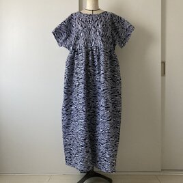 浴衣のゆったりワンピース　山里の画像