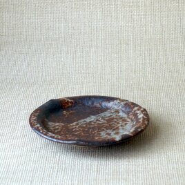 輪花皿 (信濃釉a)