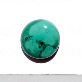 チベット産ターコイズ[293] 21x20mm 28Cts　ルース／天然石／カボション