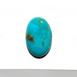 アリゾナ産モハベターコイズ[294] 8x12mm 7Cts　ルース／天然石／カボション