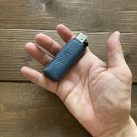 ライターカバーtype-3C(青×オレンジ)