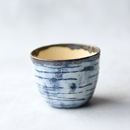 藍の陶器フリーカップⅡの画像