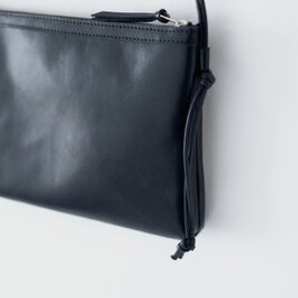 leather shoulder pouch kuro