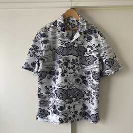浴衣のアロハシャツ　菊と紅葉の画像