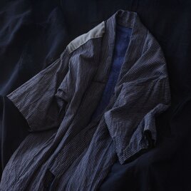 仕事着 着物 長着 木綿 補強入り ジャパンヴィンテージ 昭和初期〜中期