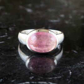 スピネル リング バイカラー オーバルカボション 4.35ct 天然石ジュエリー 8月誕生石の画像