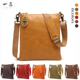 高級感溢れる 本革 ショルダーバッグ レディース メンズ兼用 コンパクト 軽量 実用的 ライトイエローブラウン Y30