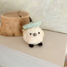 しまえながちゃん❅バックチャーム ふくふくシマエナガ シマちゃん ボールチェーン付き 10cm