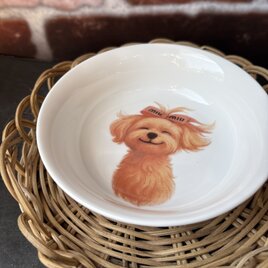 マルチーズ　ペットフードボウル　ペット食器のコピーの画像