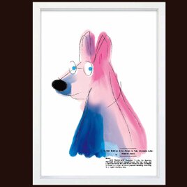 Blue eyes　犬　送料無料 　イラスト　A4〜A0　ポスター　アートポスター　アートsei検索新着順　3679の画像