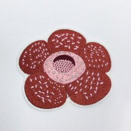 刺繍ワッペン■ラフレシア■お花の画像