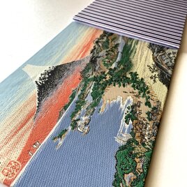 『夏の富嶽』　葛飾北斎御朱印帳　美術名画御朱印帳　B5見開き御朱印帳　見開き御朱印帳　北斎　富士山　風景　浮世絵　桐生織物