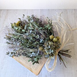 summer　グリーンスワッグ（紫陽花を添えて）