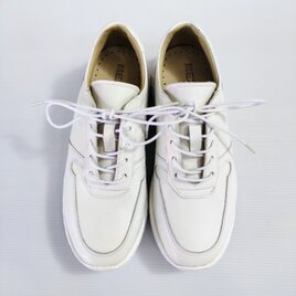 本革スニーカー　ハンドメイド　無料サイズ調整　◇24.5-28cm◇