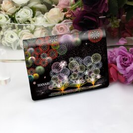 定期入れ/パス入れ/名刺入れ  カードケース 【花火Ⅱ（HANABIⅡ）】（名入れ可）