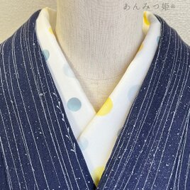 綿の半衿  パステルバブル
