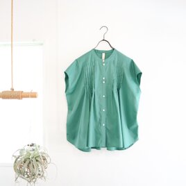random tuck french blouse (green)