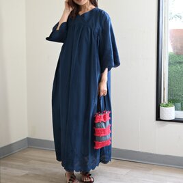 【NEW】スカラップ刺繍レースのコットンワンピース