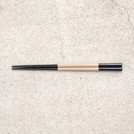 漆のお箸　しろおび 黒