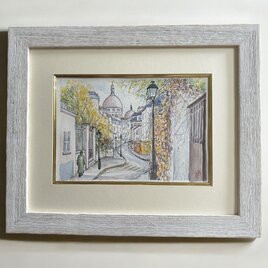 水彩画 原画 店長 注文制作します 水彩画原画 江ノ電鎌倉高校前踏切 21 | iichi