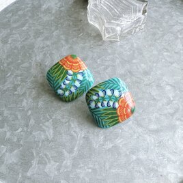 YA184-【 AVON 】エイボン・ヴィンテージイヤリング 1987 "Tropical Beauty Earrings"