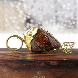 ボルダー オパール フィッシュ チャーム / Boulder Opal Fish charms