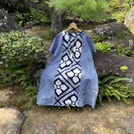 着物リメイク】絞りのコクーンワンピース／浴衣 | iichi 日々の