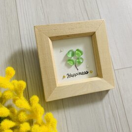 シーグラスアート インテリア雑貨 トイレ表札 シマエナガ