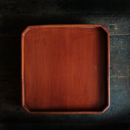 鮮やかな色合い◆木目も素敵。漆塗り日光膳　古物　古民家　骨董・antiques　明治期 i8