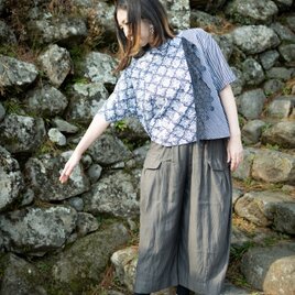 浴衣YUKATAラッフル（ひだ飾り）のブラウス