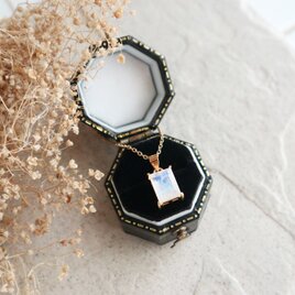 14kgf】ブルーグレー天然石の7チャームネックレスセット | iichi