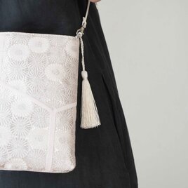 結婚式やパーティー日常使いにも。絹帯 リメイク 2way 帯