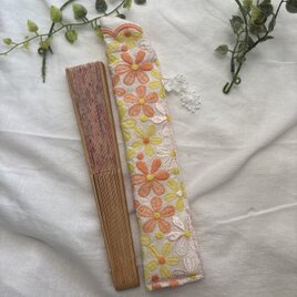専用　ミナペルホネン　トイプードル刺繍　キーケースポーチ　ハンドメイド♪ 専用 ミナペルホネン トイプードル刺繍 キーケースポーチ
