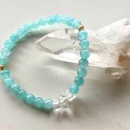 アマゾナイトシリカとルチルのブレス