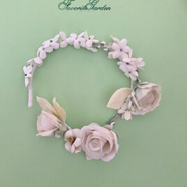 * vintage flower ❀ * シックな布花の コサージュ vintage flower ❀ * シックな布花の コサージュ
