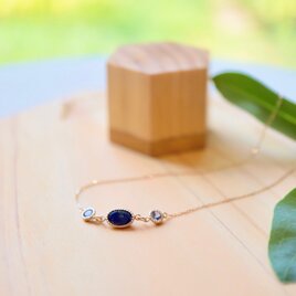 [Sot to] K10 ネックレス【ラピスラズリ&タンザナイト】