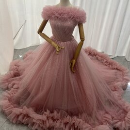 在庫処分❣️美品❣️キラキラ❣️手付けのビーズ❣️高級ドレス❣️ レンタルドレスTIG DRESS SHOP | お式当日に＼♡最上級に可愛い