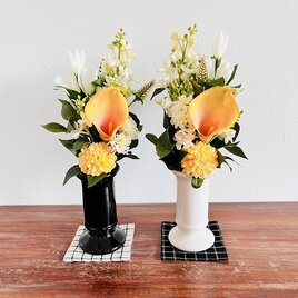 【 お仏花ブーケ 】カラー　オレンジ　