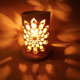 竹灯り 〜鳥たちの花見〜 竹灯籠 希少☆極太変形孟宗竹孟宗竹