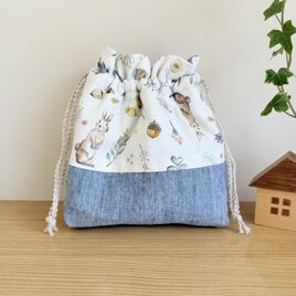 デニムとレースのパッチワークトートバッグ | iichi 日々の